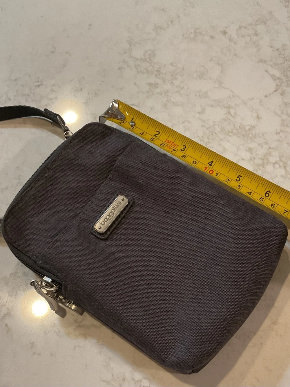 Baggallini True Classic Take Two RFID Crossbody graphite gray LIKE NEW